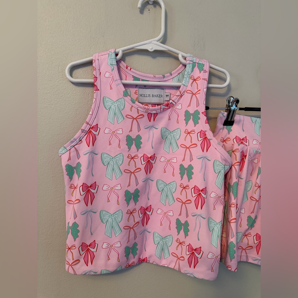 Hollis Baker Sarah Set Pink Bow Outfit - Picture 2 of 4